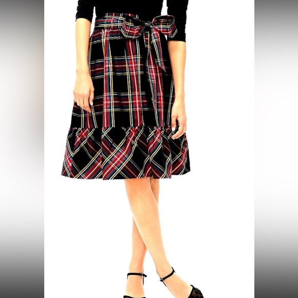 J Crew New Stewardson Tartan Bow Skirt 00P - Picture 7 of 11